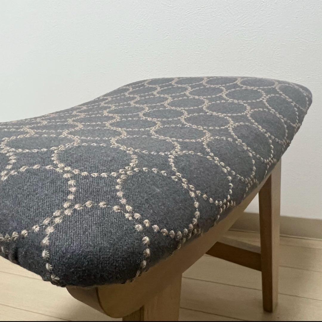 ミナペルホネン スツール タンバリン L４ 【グレー/ブルー】 椅子 オットマン