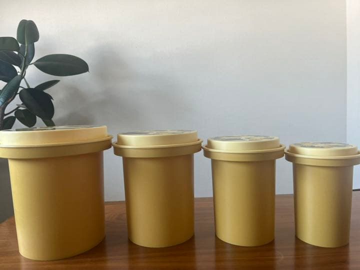 アメリカ ヴィンテージ Rubbermaid ラバーメイド きのこ　キャニスター