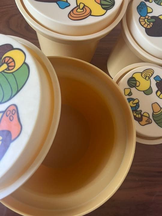 アメリカ ヴィンテージ Rubbermaid ラバーメイド きのこ　キャニスター