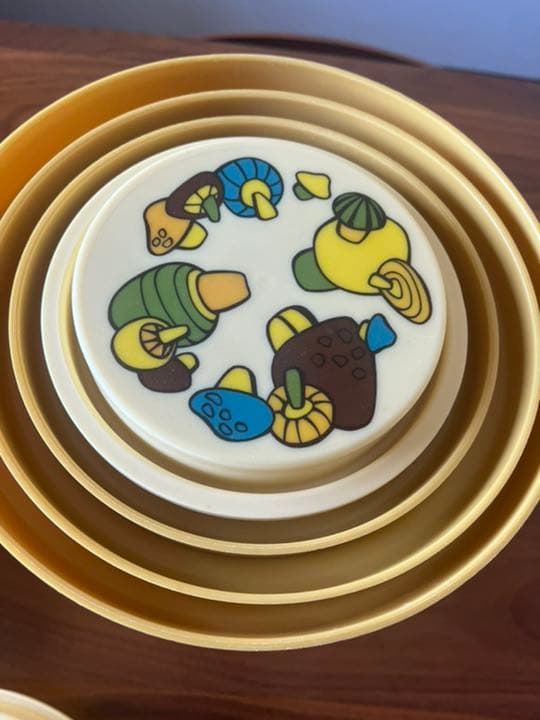 アメリカ ヴィンテージ Rubbermaid ラバーメイド きのこ　キャニスター