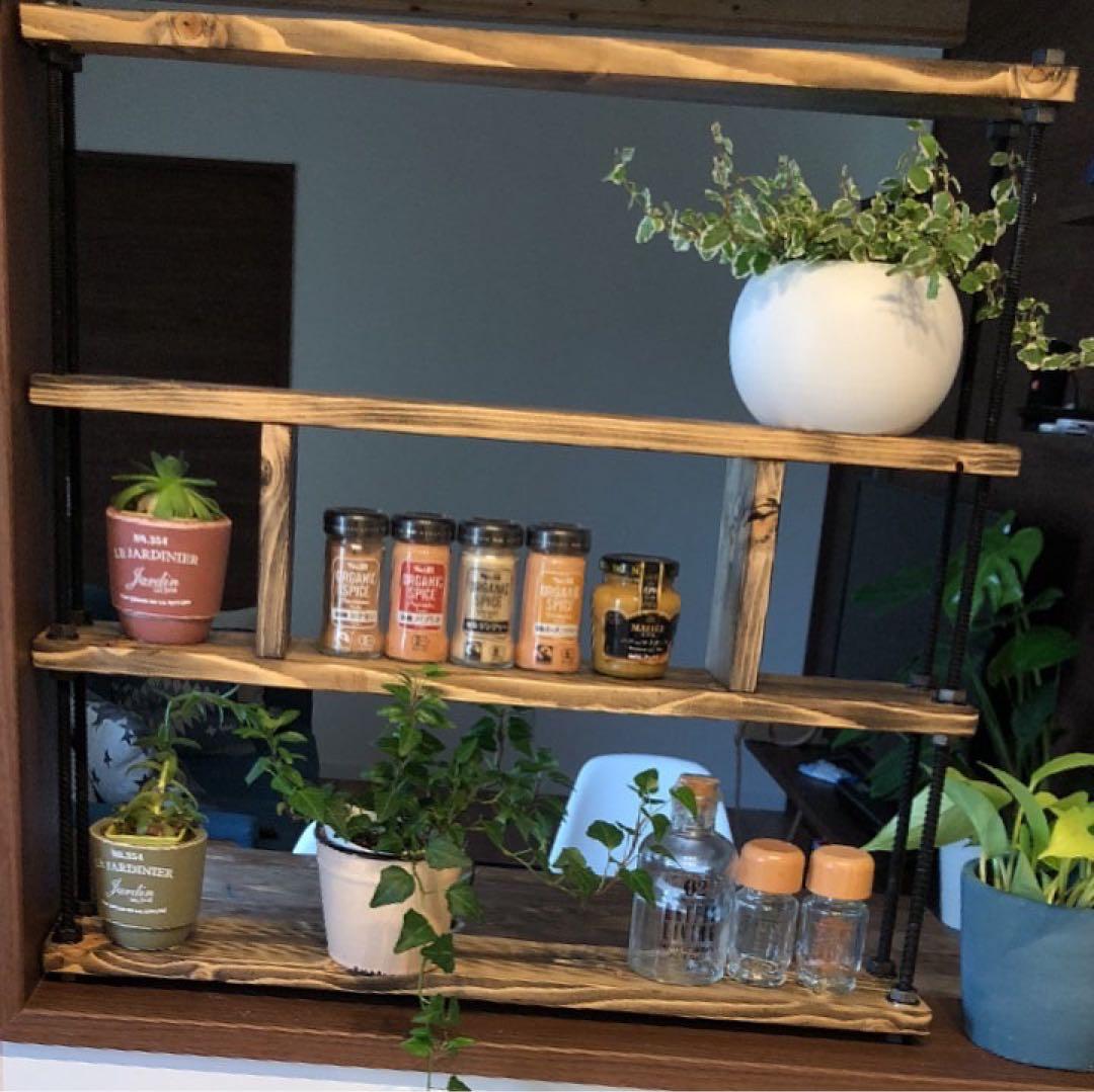 キッチンラック☆木目強調☆スパイスラック☆すきま収納