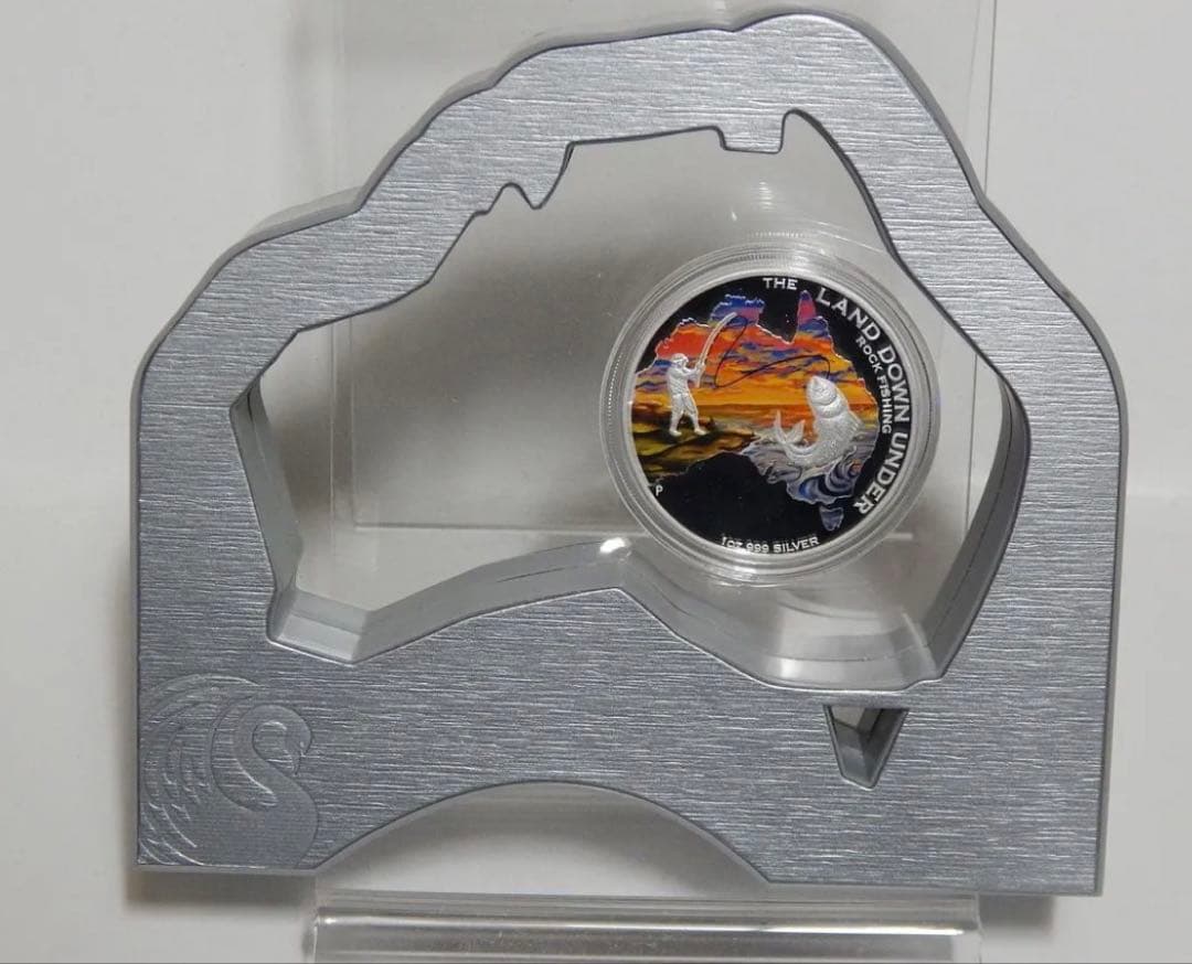 2014 オーストラリア ランドダウンアンダー 岩釣り 1オンス銀貨 - メルカリ