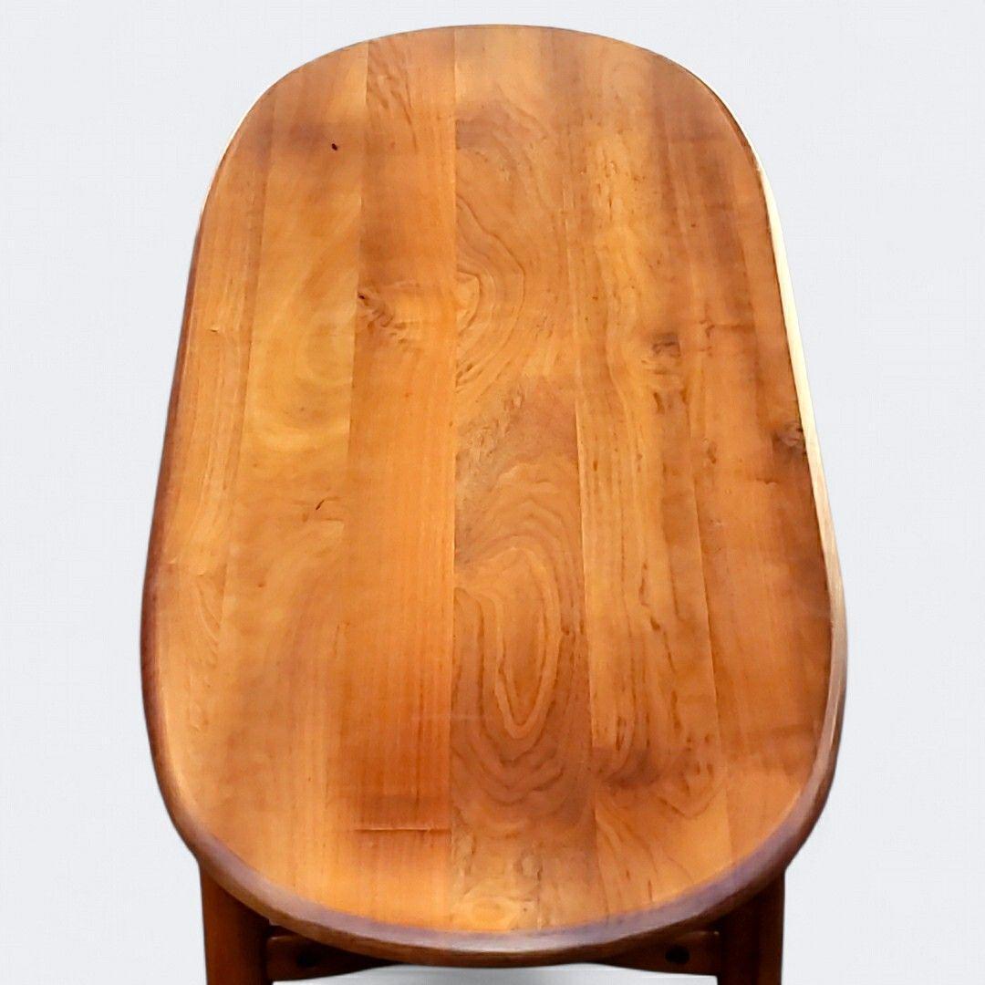 北欧 無垢 オーバル センターテーブル 棚付 コーヒーテーブル