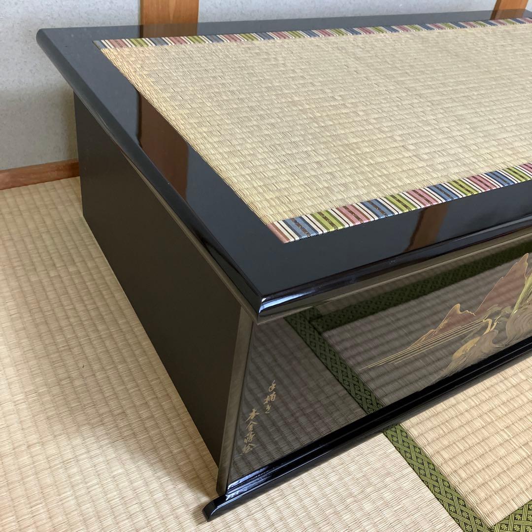 平飾り台　五月人形　畳台座　木製黒塗台　端午の節句　子供の日　鎧兜