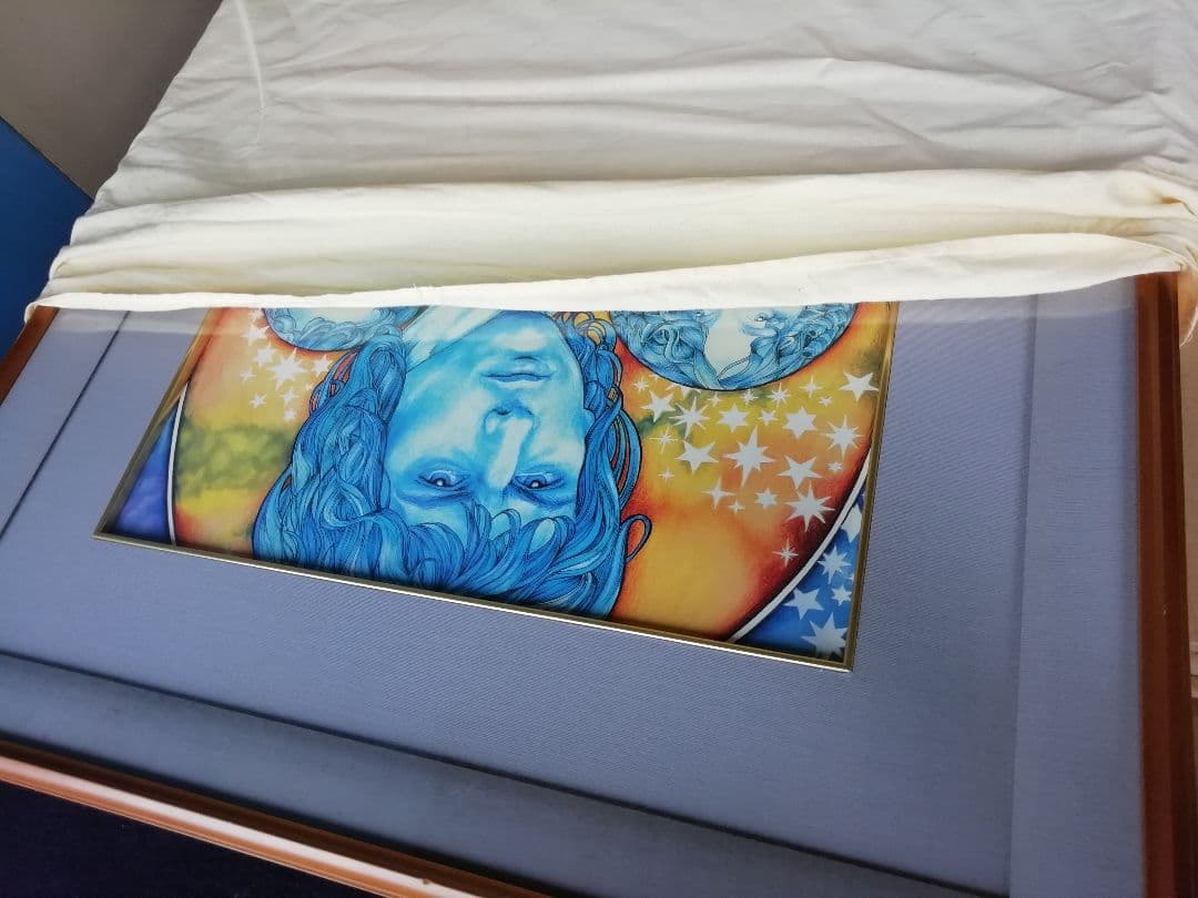 元PinkFloyd シド・バレット『STARS』高品質アートポスター豪華額