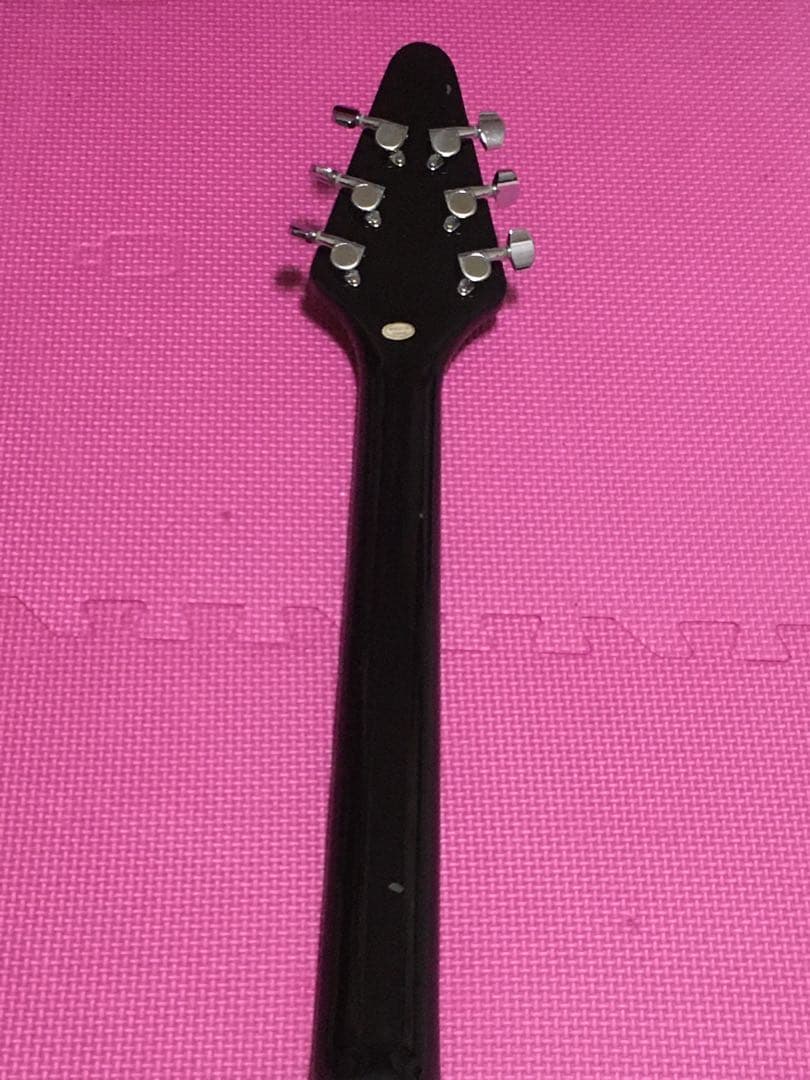 エレキギター フライングV 楽器 Photogenic flying V 黒白 - メルカリ
