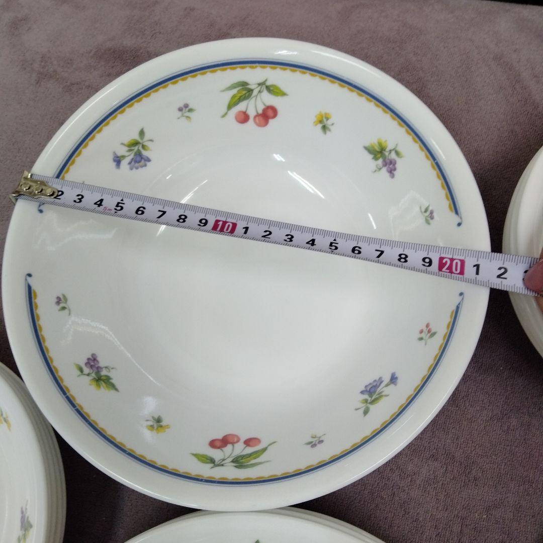 コレール 花柄食器セット 中皿 大皿 サラダボール 平皿20点