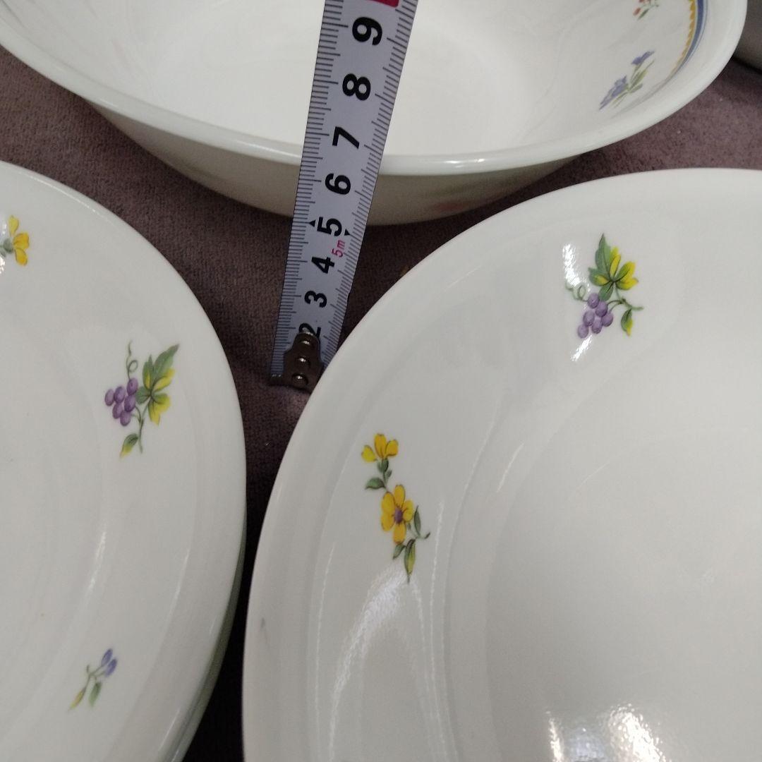 コレール 花柄食器セット 中皿 大皿 サラダボール 平皿20点