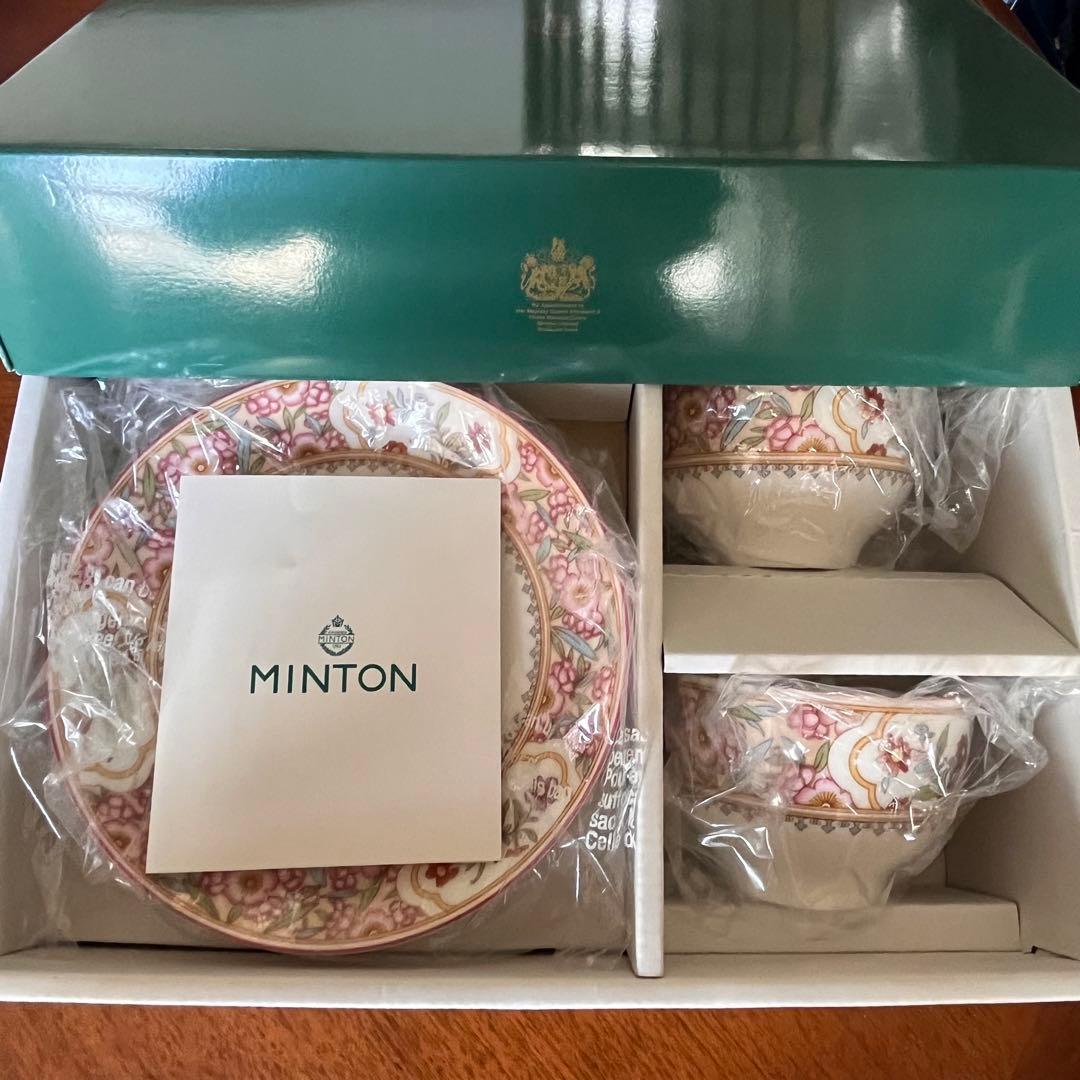 【未使用美品】ミントン★アジアンフラワー★C/S ペア（お箱無し）