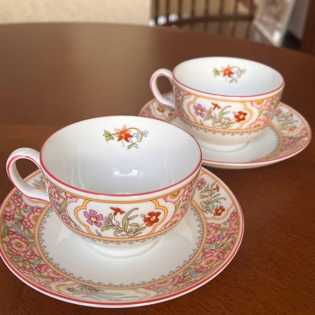 【未使用美品】ミントン★アジアンフラワー★C/S ペア（お箱無し）