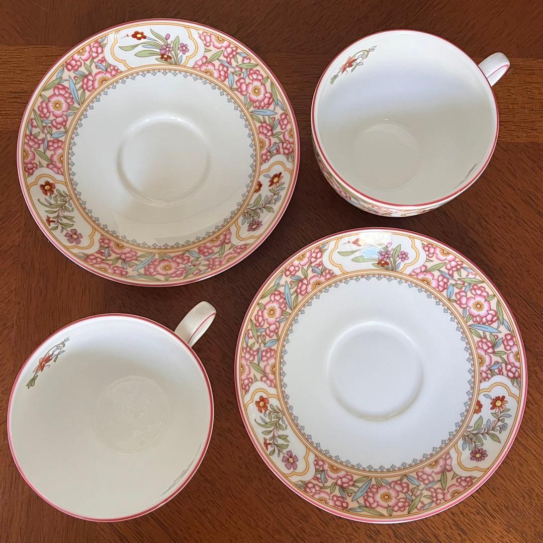 【未使用美品】ミントン★アジアンフラワー★C/S ペア（お箱無し）