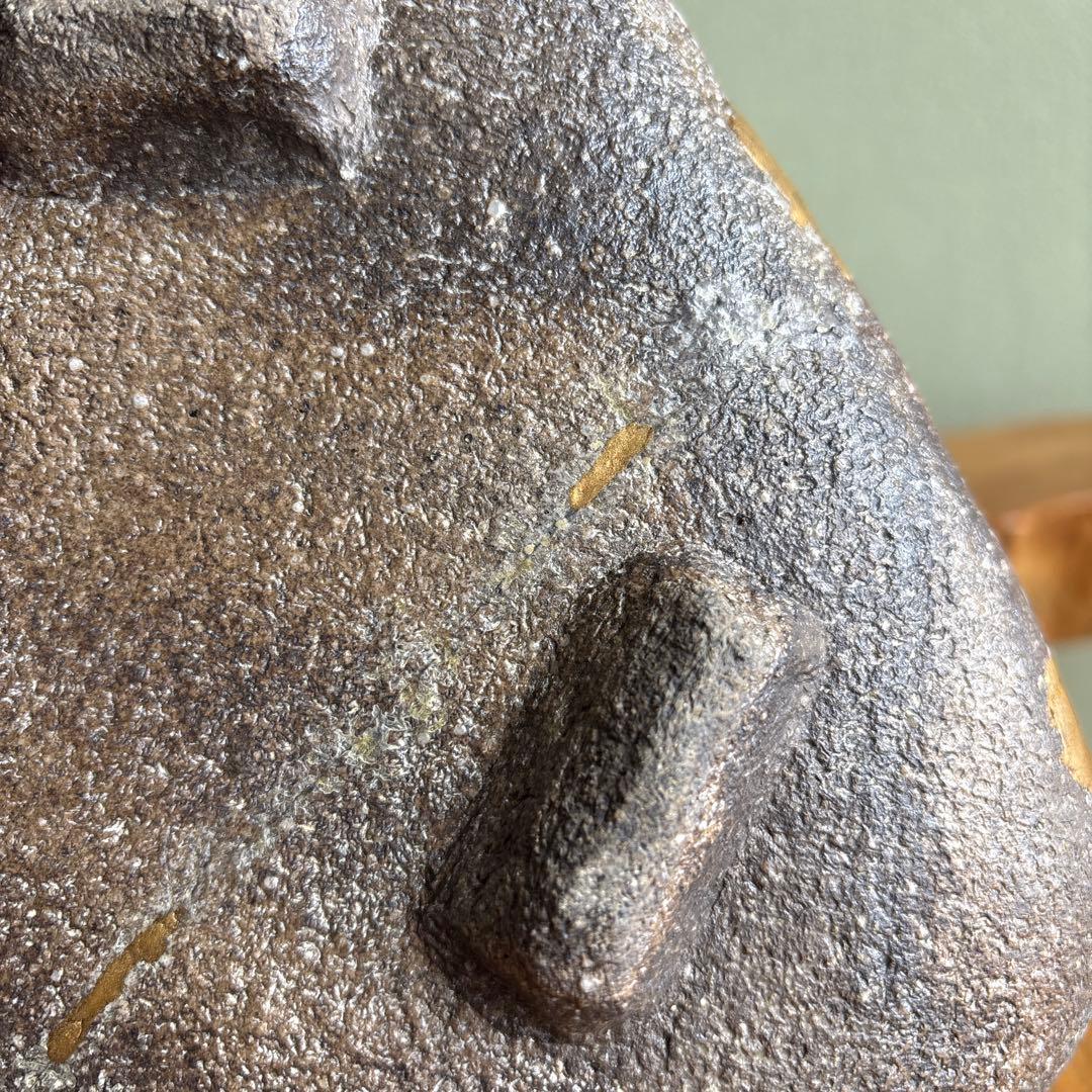 【訳あり】 苧坂恒治造 三角皿 人気作家 金直し