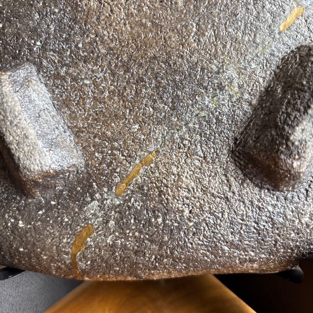 【訳あり】 苧坂恒治造 三角皿 人気作家 金直し