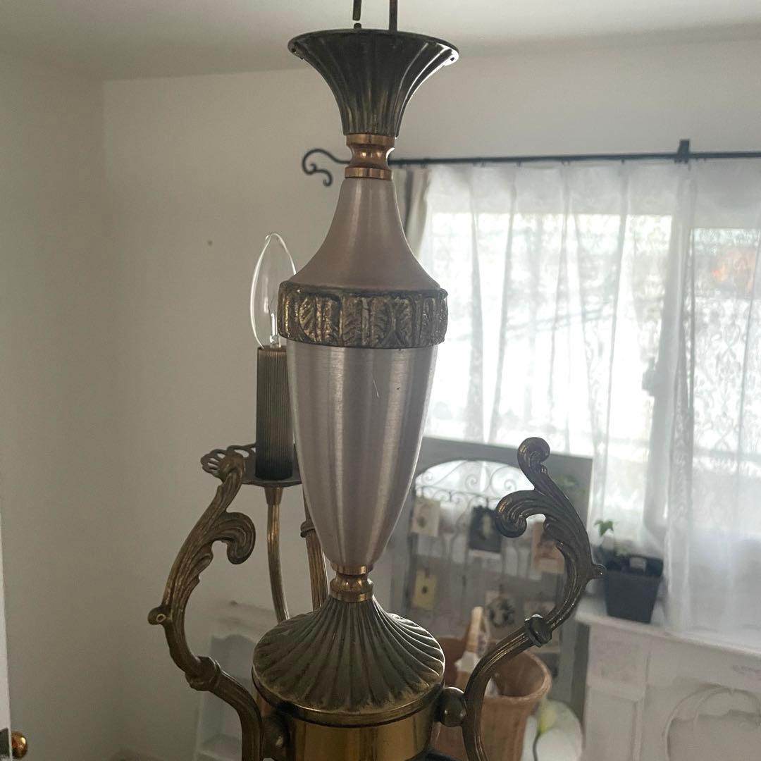 フランスアンティーク　3灯　シャンデリア