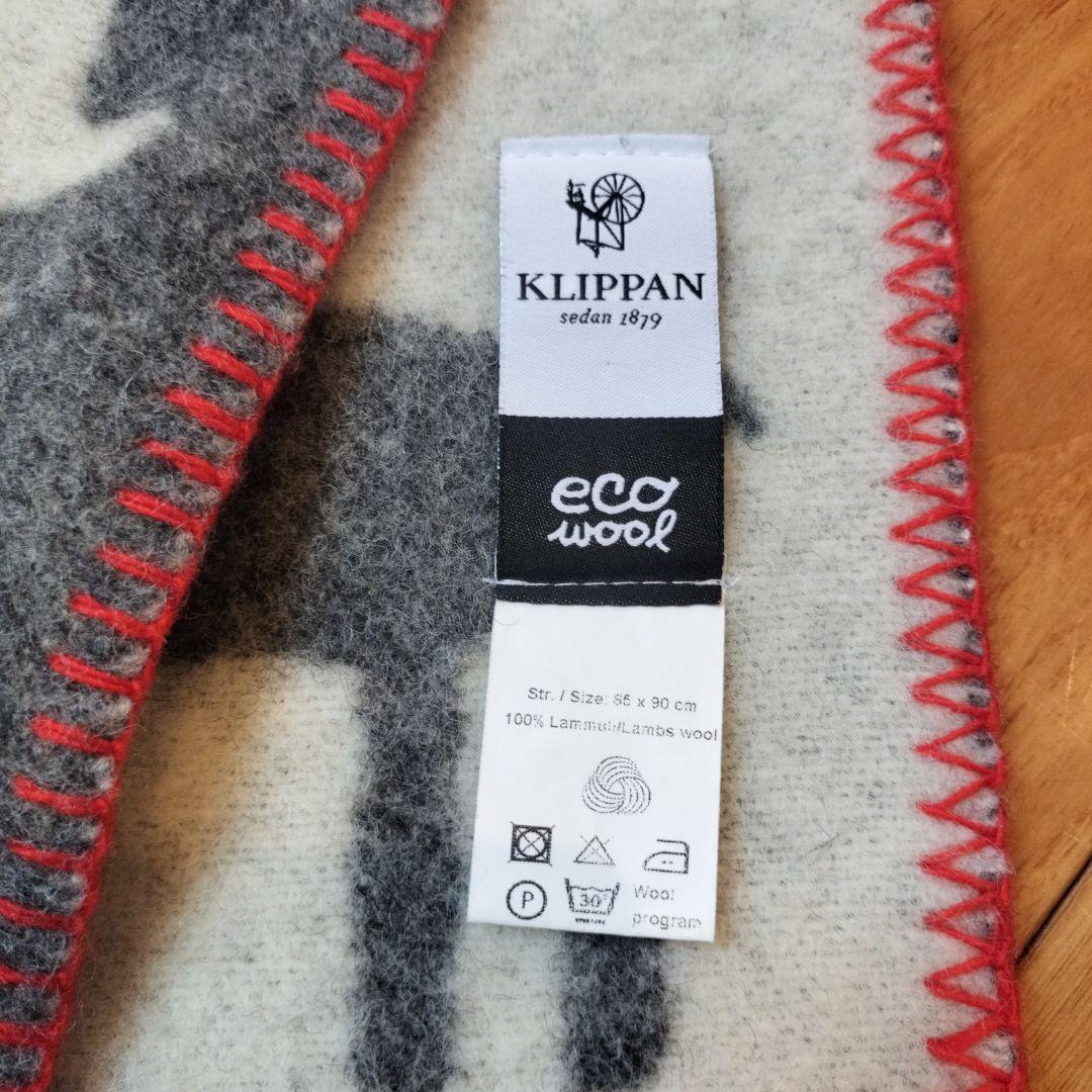 KLIPPAN クリッパン トナカイ柄 エコウールブランケット