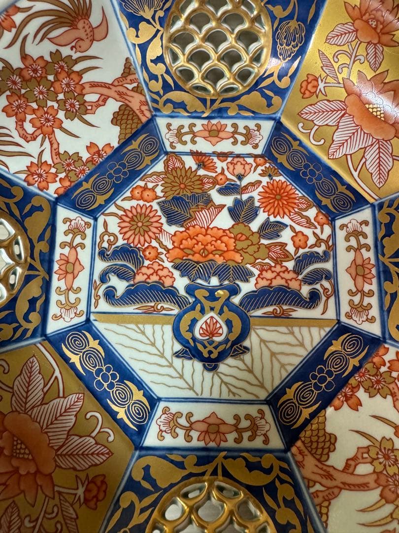 2818 林九郎作　伝統工芸　古伊万里　大鉢　23cm 未使用