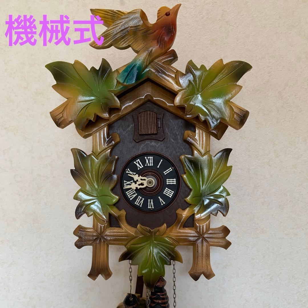 鳩時計　カッコウ時計　振り子付き掛け時計　おもり式　ドイツ　シュナイダー