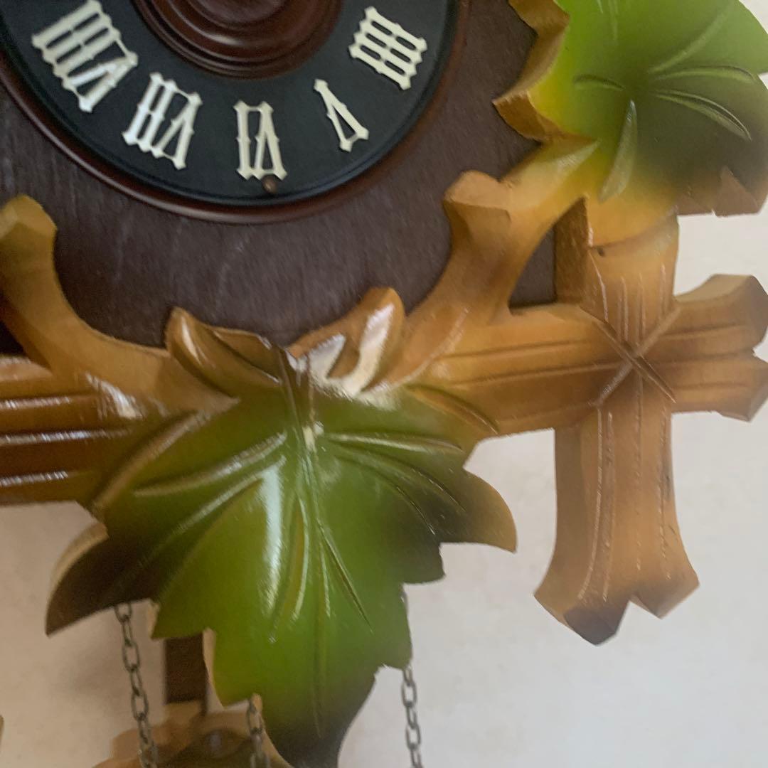 鳩時計　カッコウ時計　振り子付き掛け時計　おもり式　ドイツ　シュナイダー