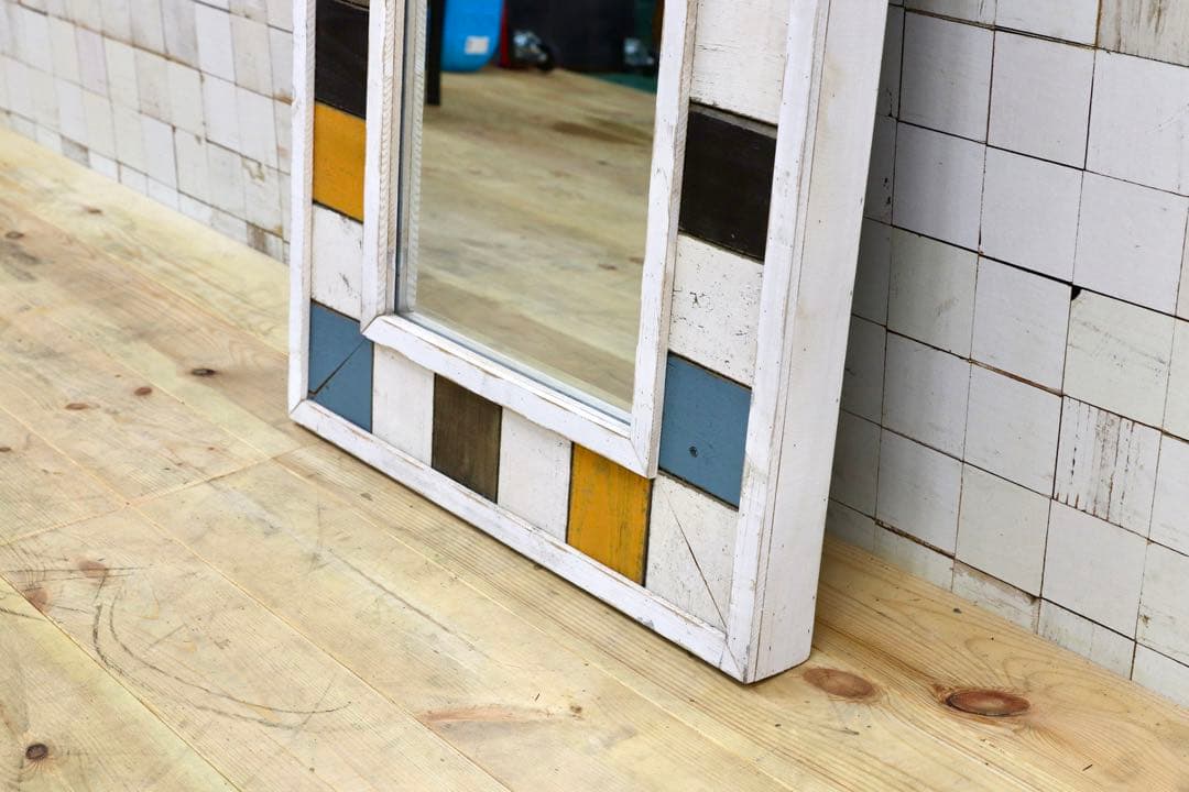 GMHH469○フレンチクラシック シャビーシック 姿見 ウォールミラー 鏡