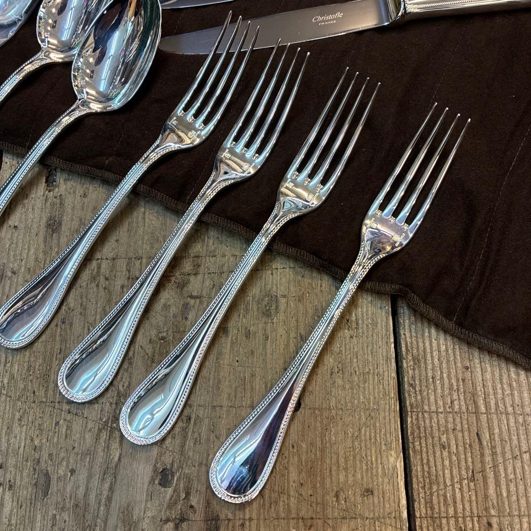 Christofle カトラリーセット　パール　テーブルシルバー