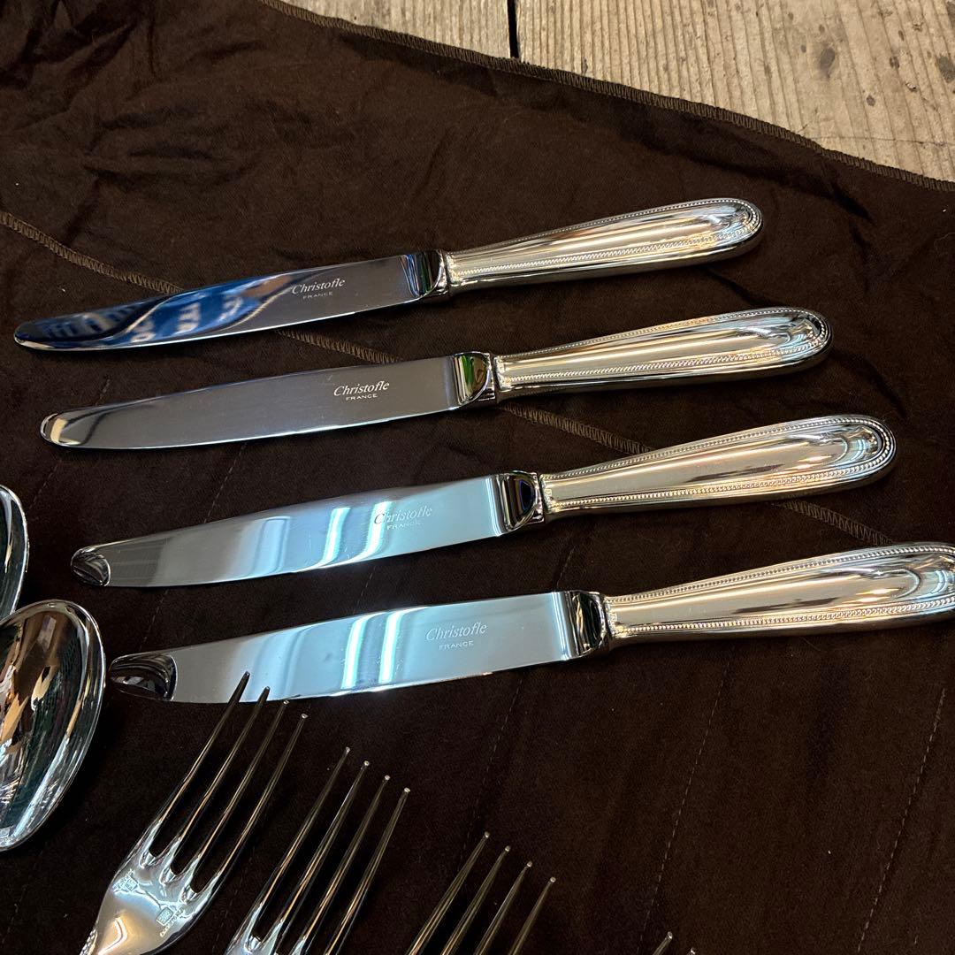 Christofle カトラリーセット　パール　テーブルシルバー