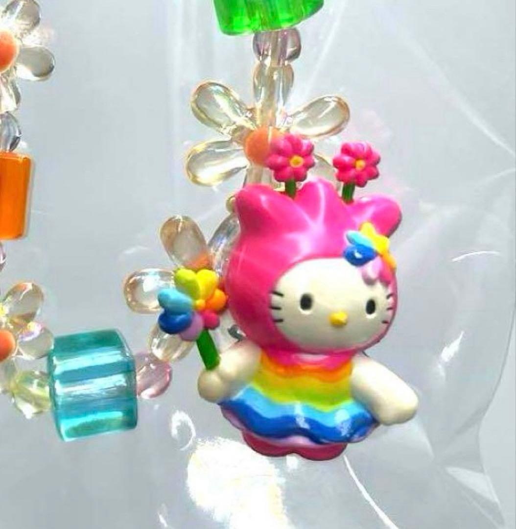 希少‼️激レア‼️レインボー ハローキティ フェアリー ストラップ 虹