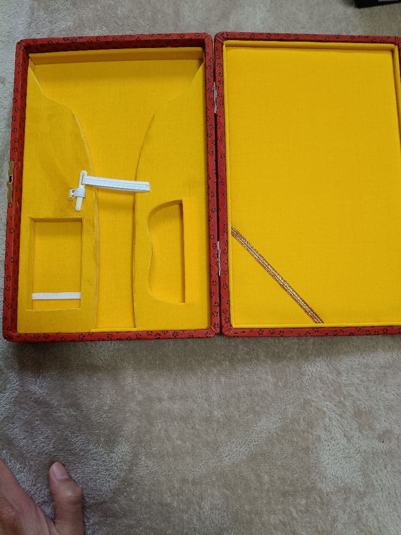 【新品】地歌一丁入れ　撥入れ　撥ケース　印伝