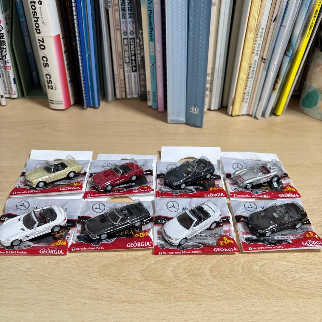 美品 ジョージアヨーロピアンメルセデス・ベンツ ダイキャスト全8種類