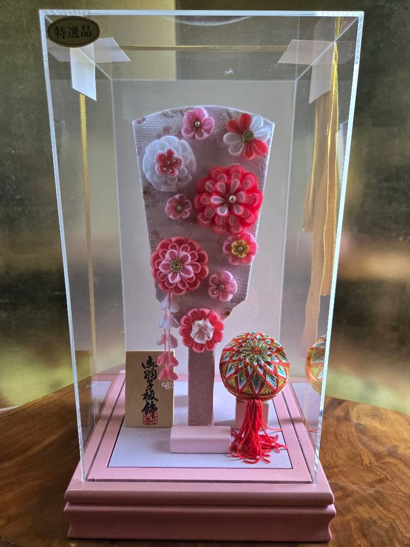 【展示品限り】正月飾り　羽子板　ケース飾り　※閉店セール　H11
