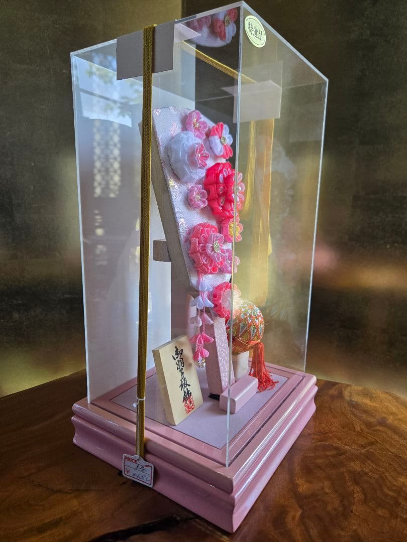 【展示品限り】正月飾り　羽子板　ケース飾り　※閉店セール　H11