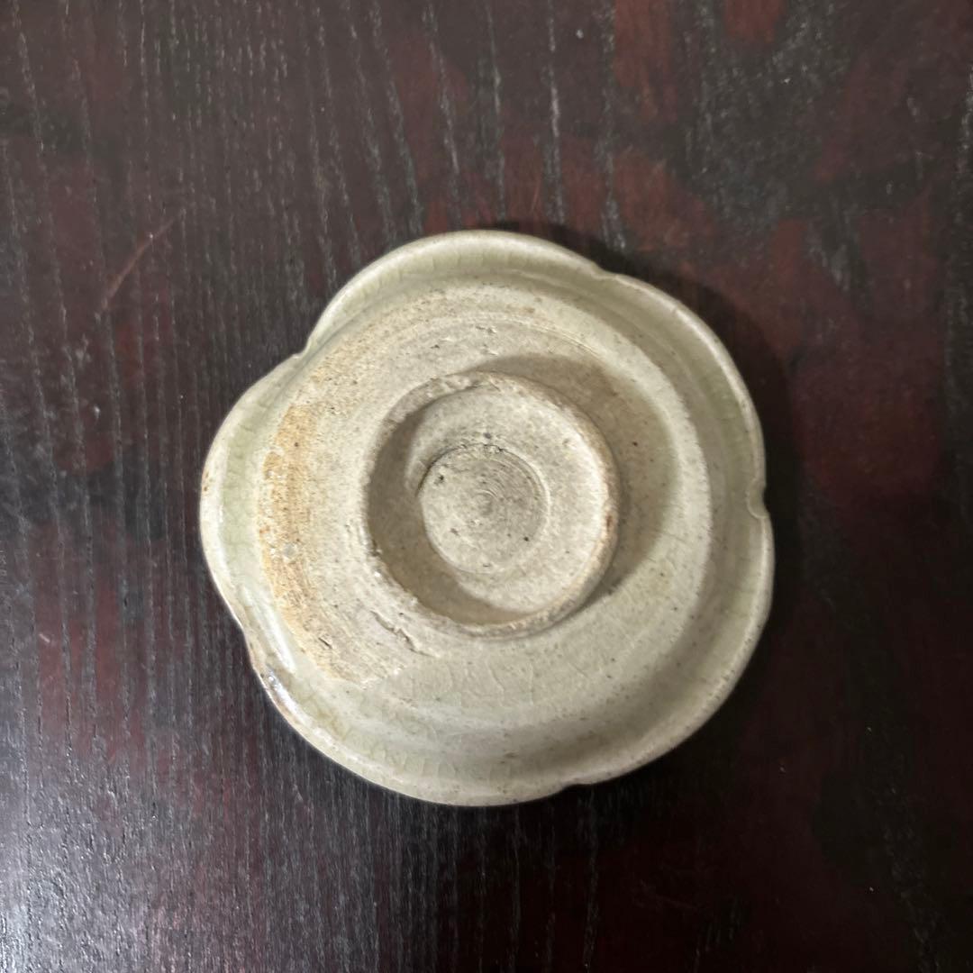 灰釉小皿 5点 豆皿 美濃瀬戸 酒盃 骨董 アンティーク 古道具 古民具 李