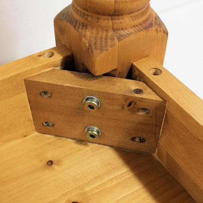 カントリー調パイン無垢材ローテーブル幅105cm センターテーブル（593）