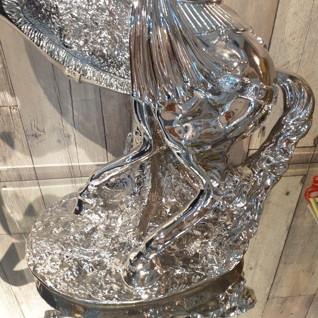 輸入雑貨　イタリアンクラッシック　『シルバーホース』　オーナメント　エレガント