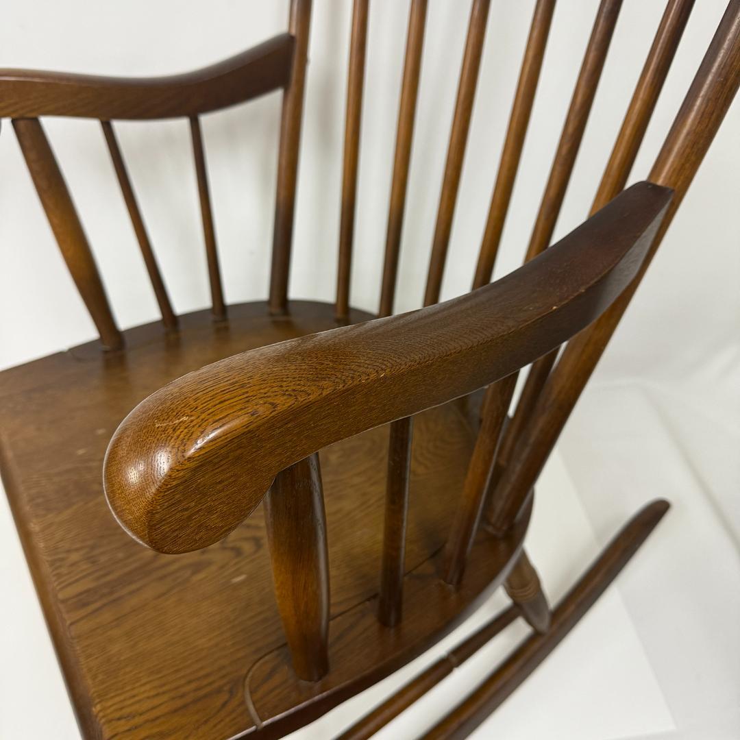 飛騨産業 キツツキ マーク ロッキングチェア 無垢 ビンテージ