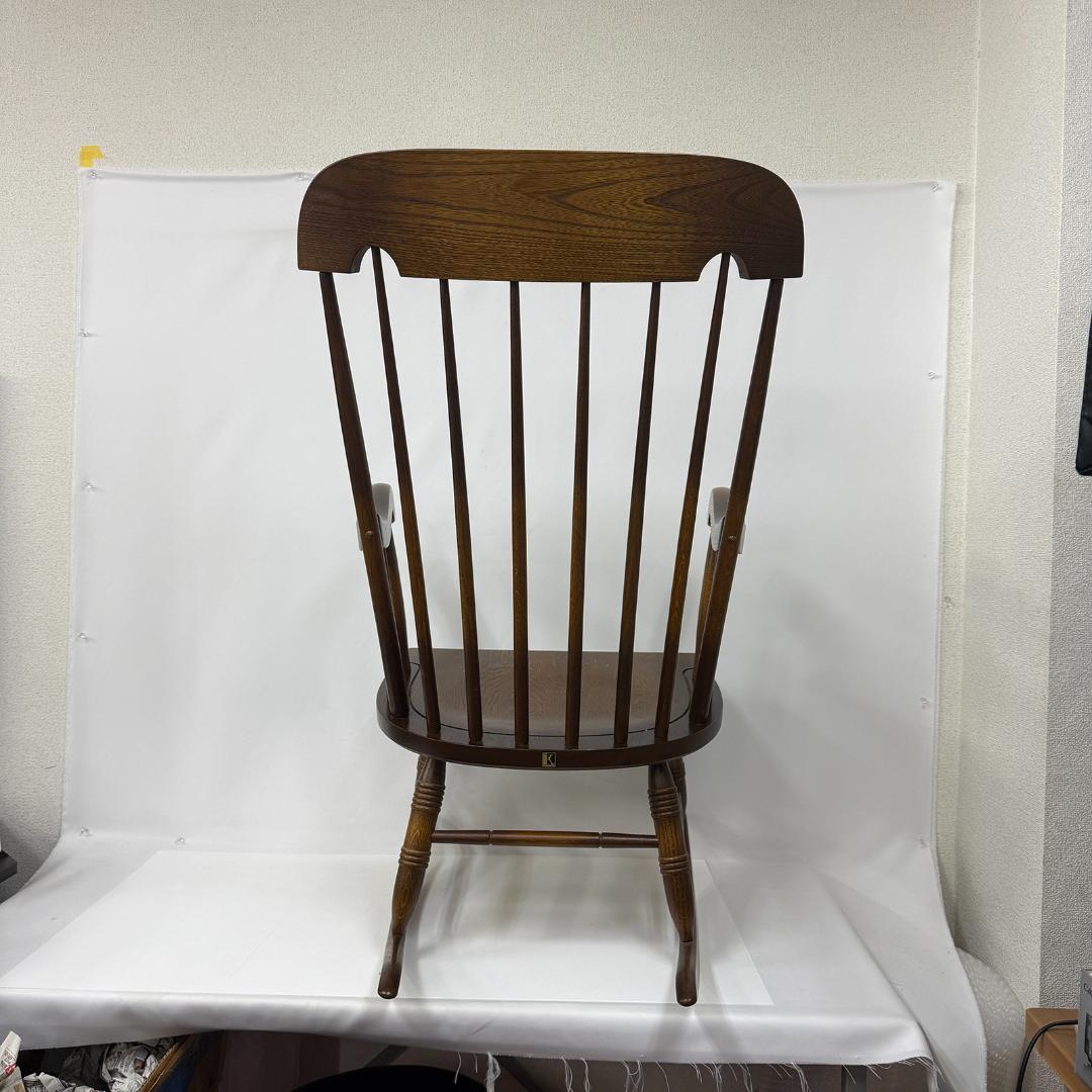 飛騨産業 キツツキ マーク ロッキングチェア 無垢 ビンテージ