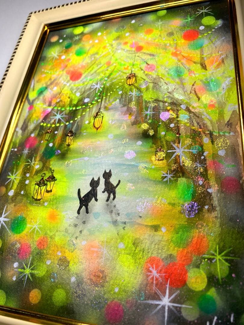 ぷうあ絵画2点　　　　光の先へ