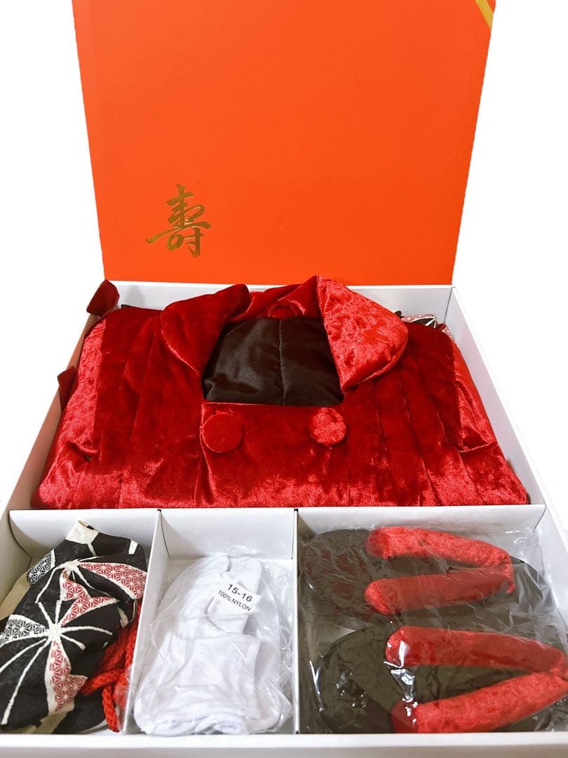 ベロア被布♡七五三　3歳　女の子　フルセット　モダン　大正ロマン　ベレー帽