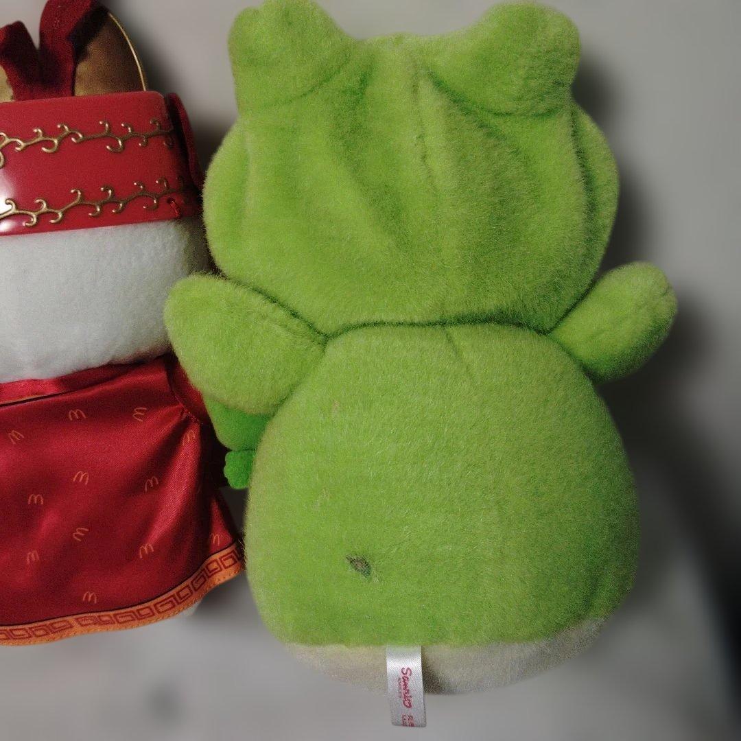 ハローキティ 着ぐるみキティカエル　 チャイナ服　ぬいぐるみ　セット　平成レトロ