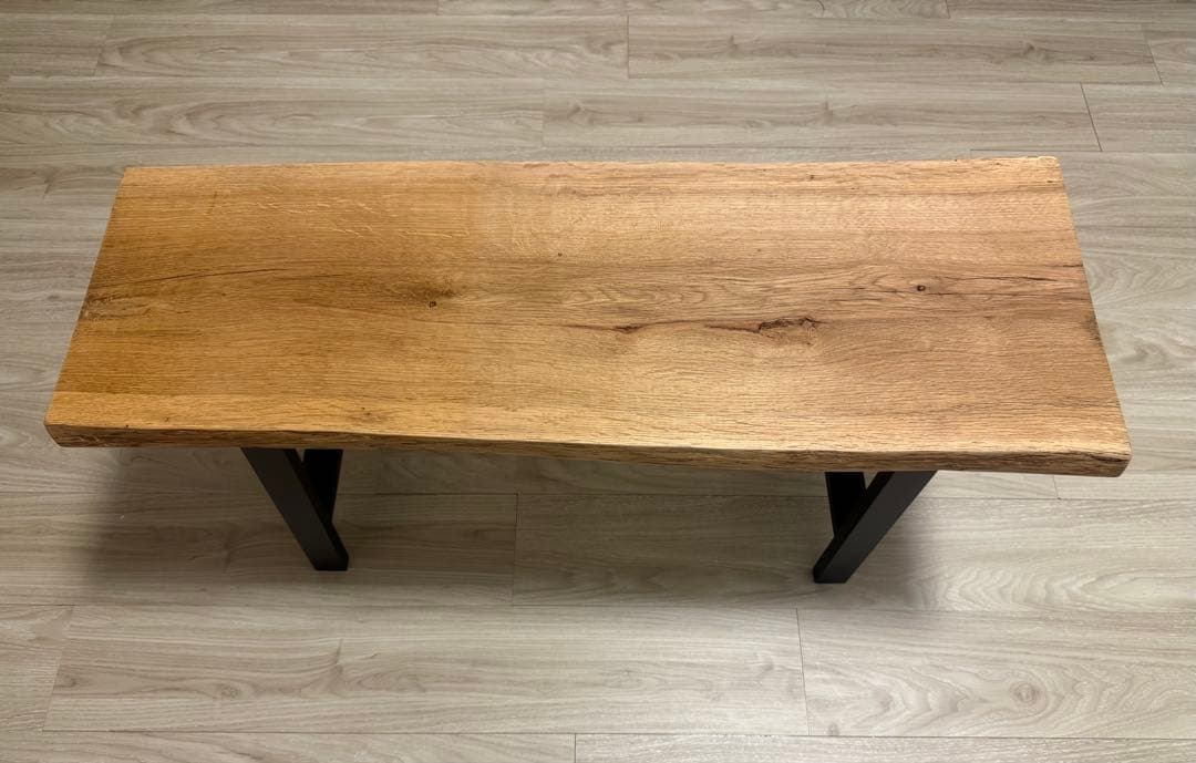 天然木　一枚板　ベンチ　栗の木　中津川産