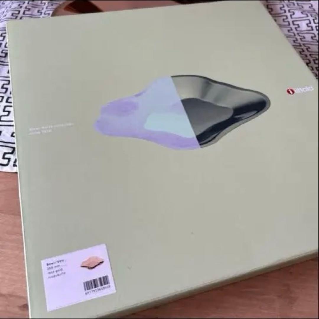 新品　 ステンレスプレート　ローズゴールド35.8x3cm