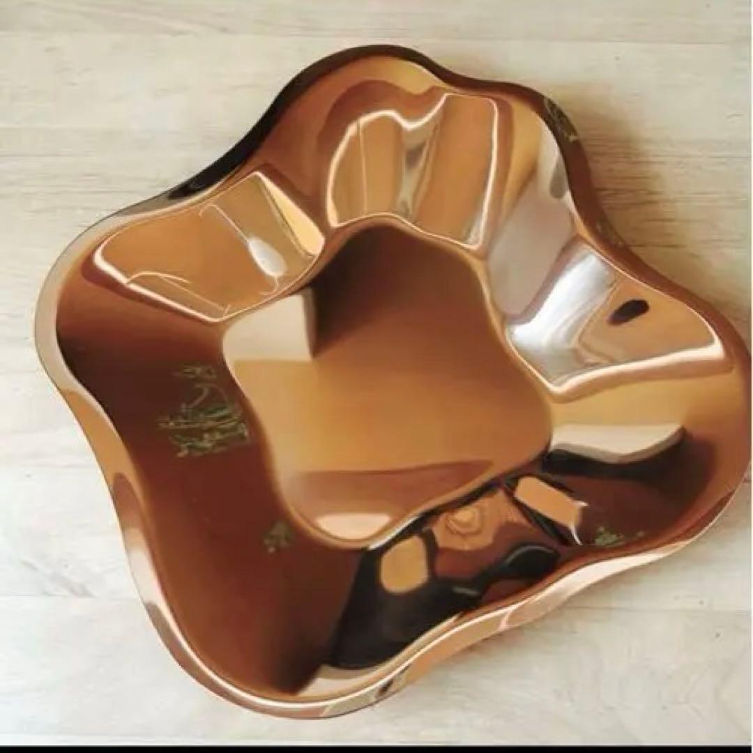 新品　 ステンレスプレート　ローズゴールド35.8x3cm