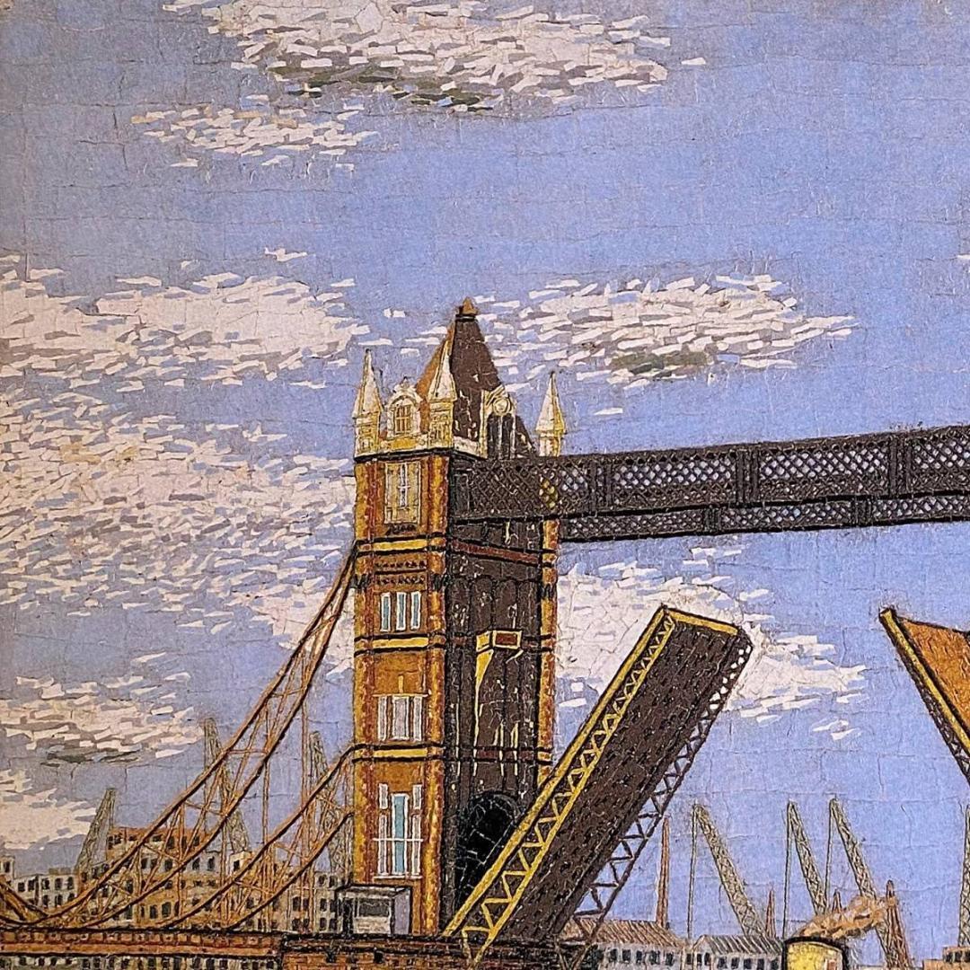 山下清、【ロンドンのタワーブリッジ】、希少な額装用画集より - メルカリ