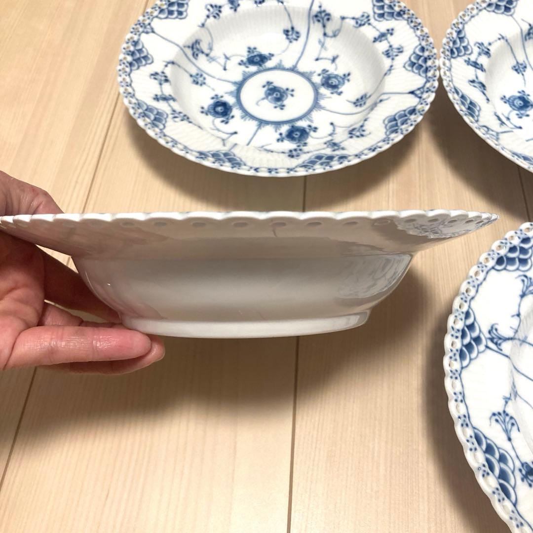 ロイヤルコペンハーゲン ブルーフルーテッド食器4枚セット