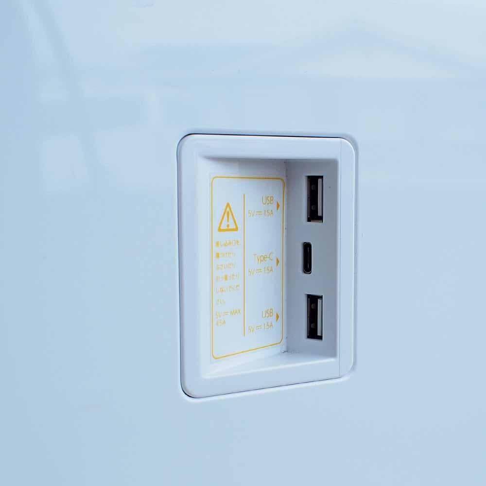 LOOZER SMART TABLE 冷蔵庫付きテーブル 充電器 ZR24185