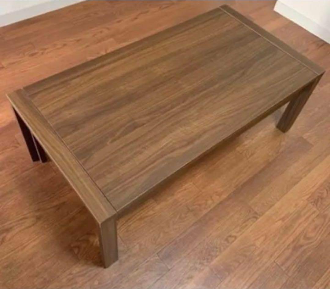 神奈川東京圏送料無料／モデルルーム配置品／本木作り／スライド可変式テーブル