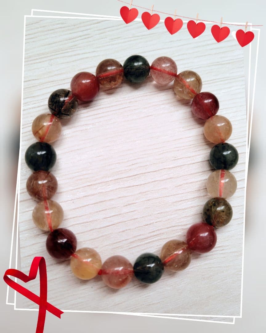 【1点のみ】トルマリンカラーMIXブレスレット