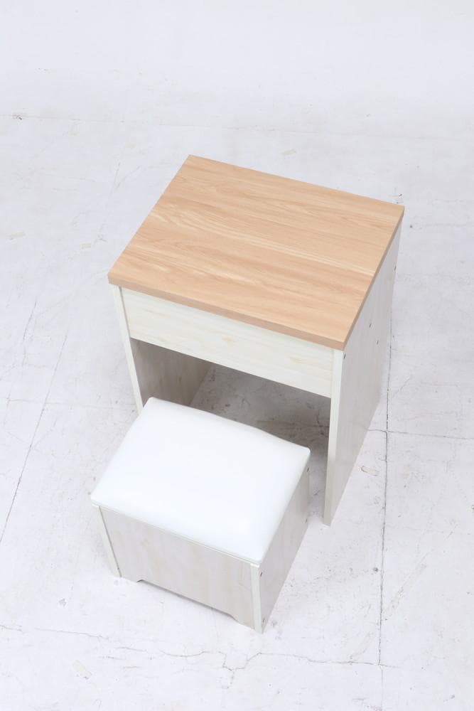 《新品・送料無料》ドレッサーデスク　ＮＡ×ＷＨ（スツール付き）