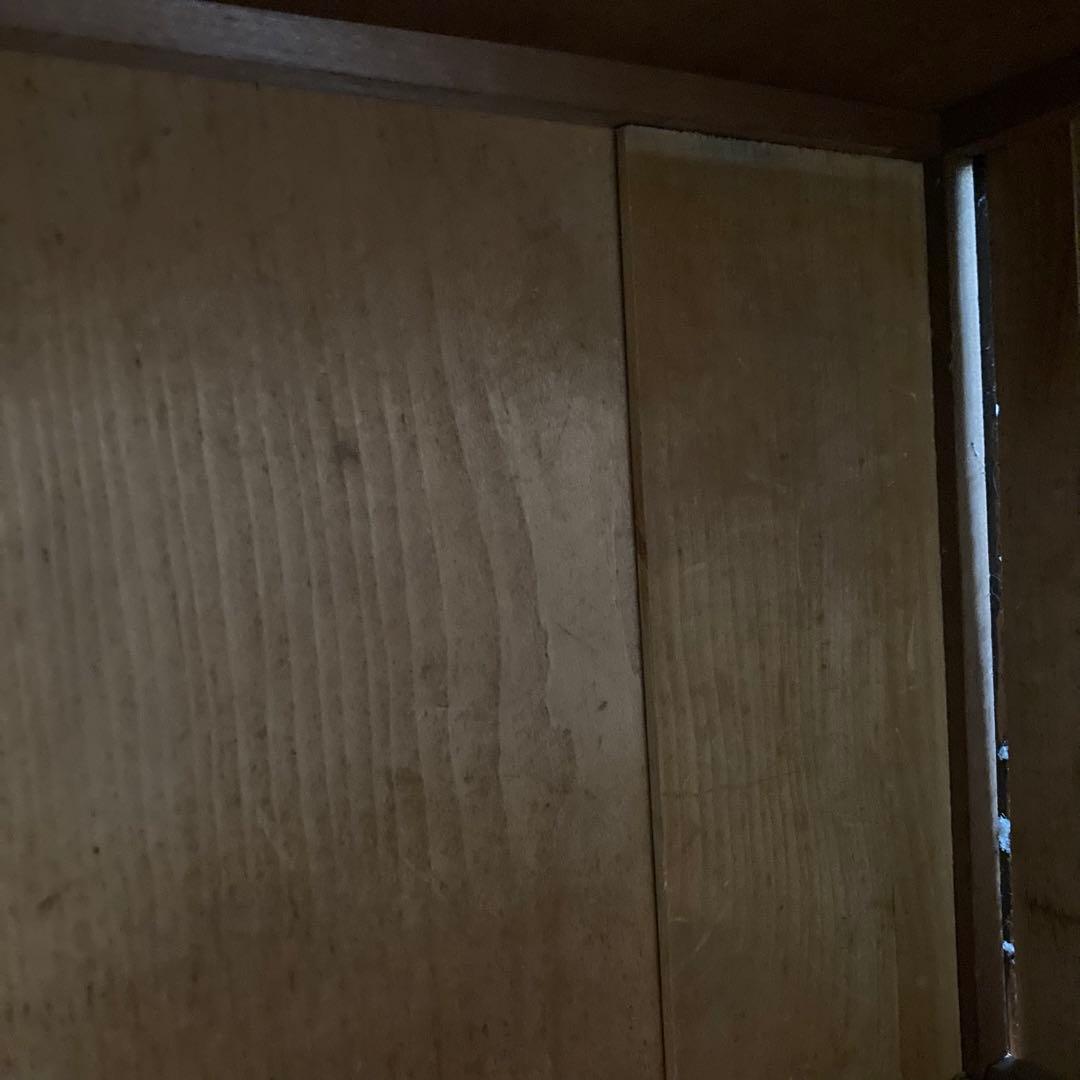 アンティーク　ガラス戸棚