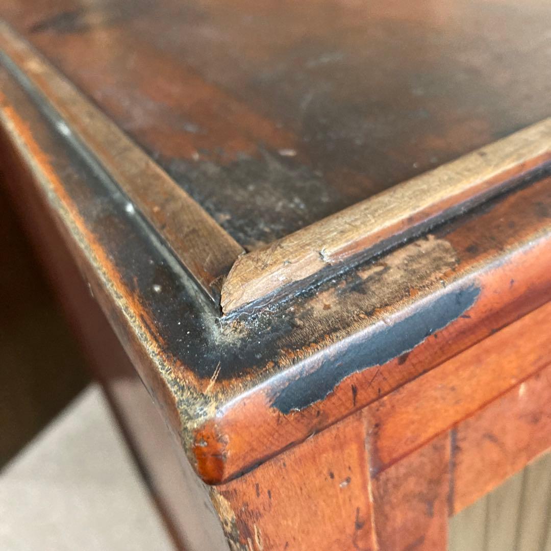 アンティーク　ガラス戸棚