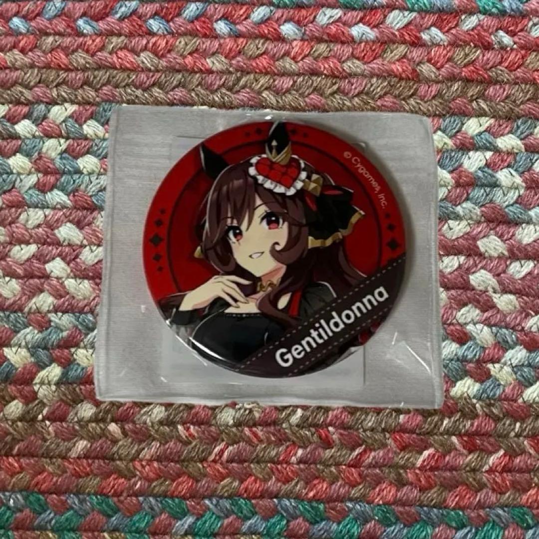 ウマ娘トラベル ポップアップ 新千歳空港 缶バッジ ジェンティルドンナ